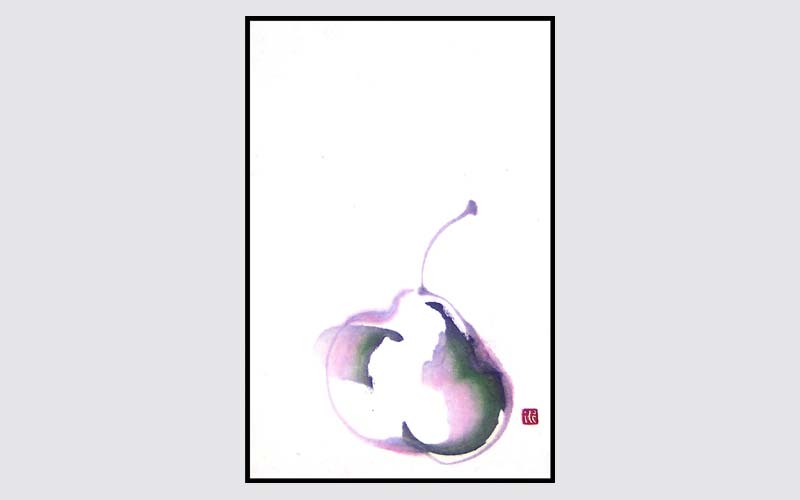 ROSLYN LEVIN SUMI-E PEAR, SO SWEET