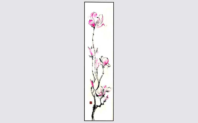 ROSLYN LEVIN SUMI-E SUNSHINE ON MAGNOLIAS