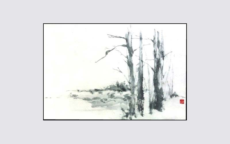 ROSLYN LEVIN SUMI-E CALM